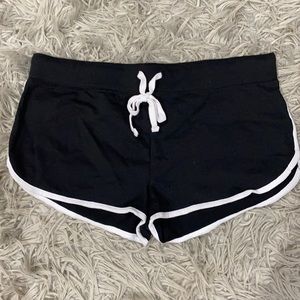 Black shorty shorts!